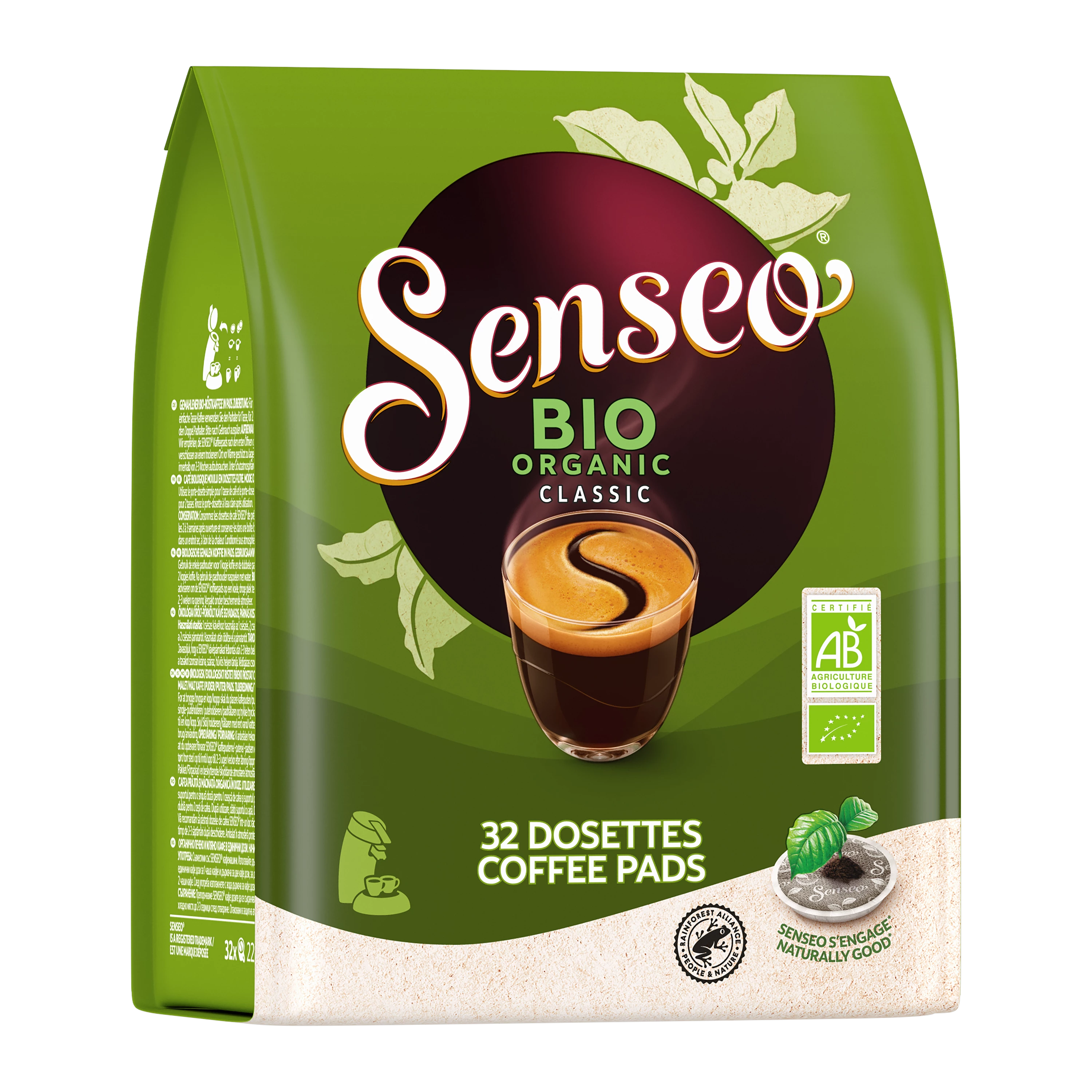SENSEO Café Brazil 36 dosettes souples - Lot de 5 (180 dosettes)
