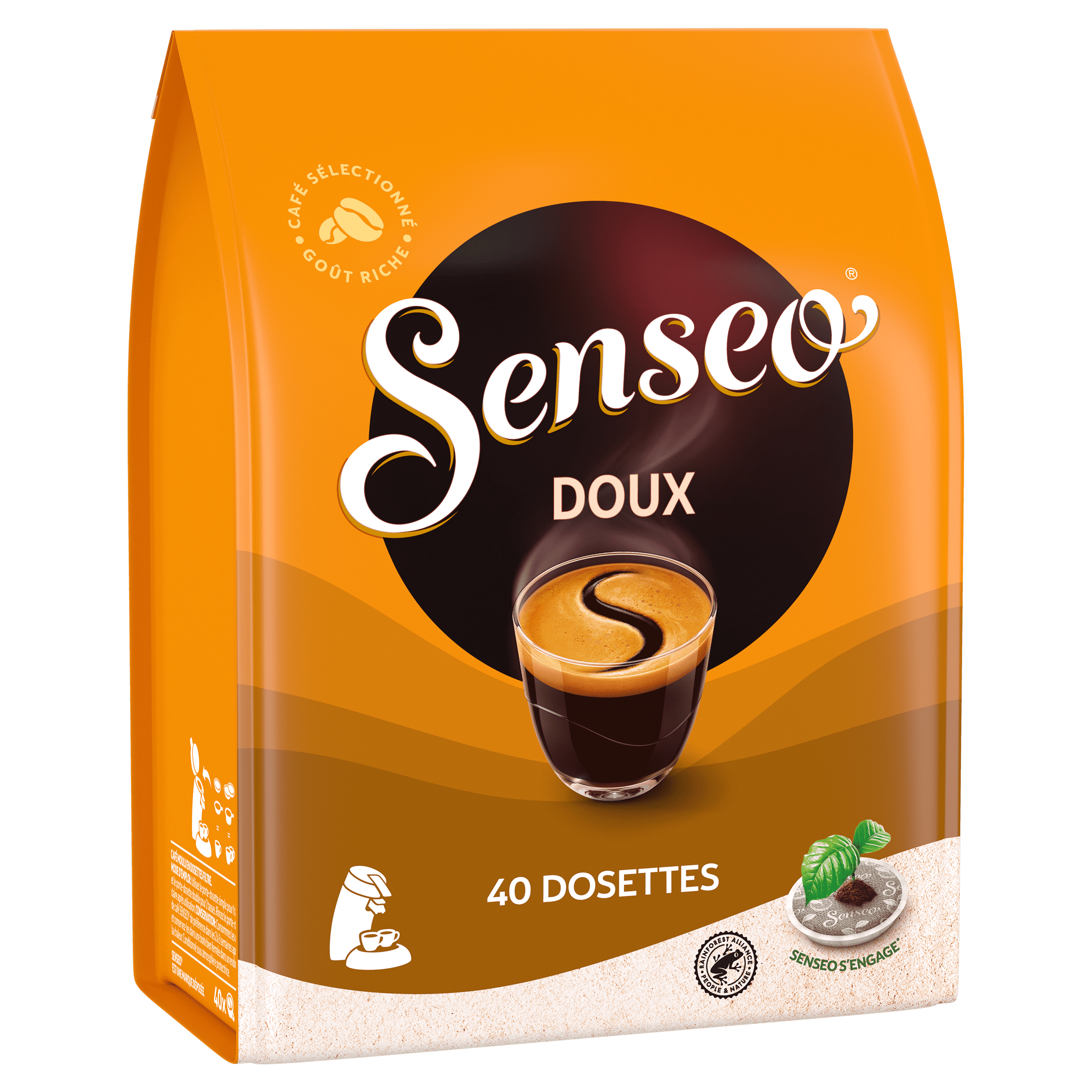 Café Senséo doux dosette x60 - 416g