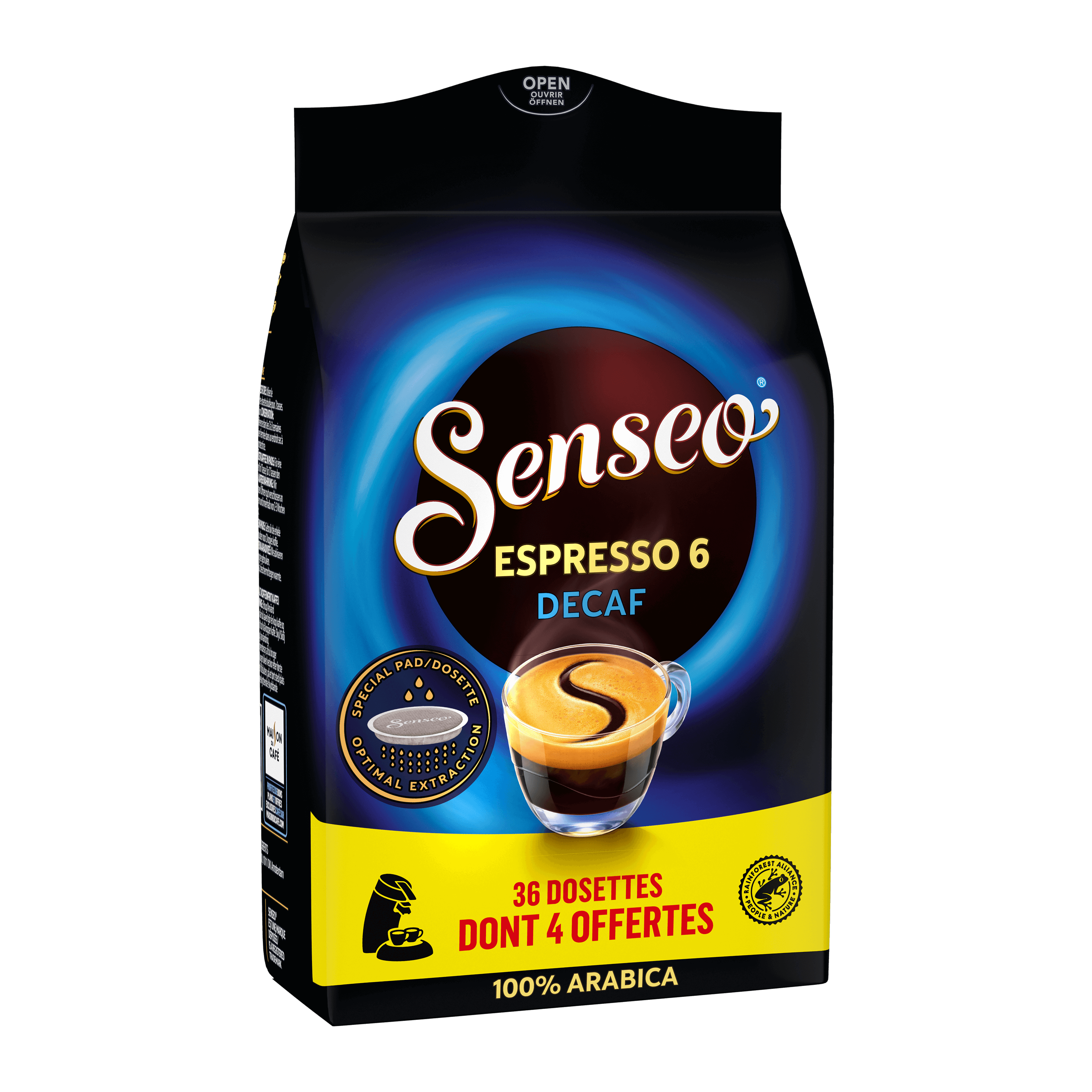 Senseo Décaféiné (Tasse simple) - 36 dosettes pour Senseo à 4,79 €