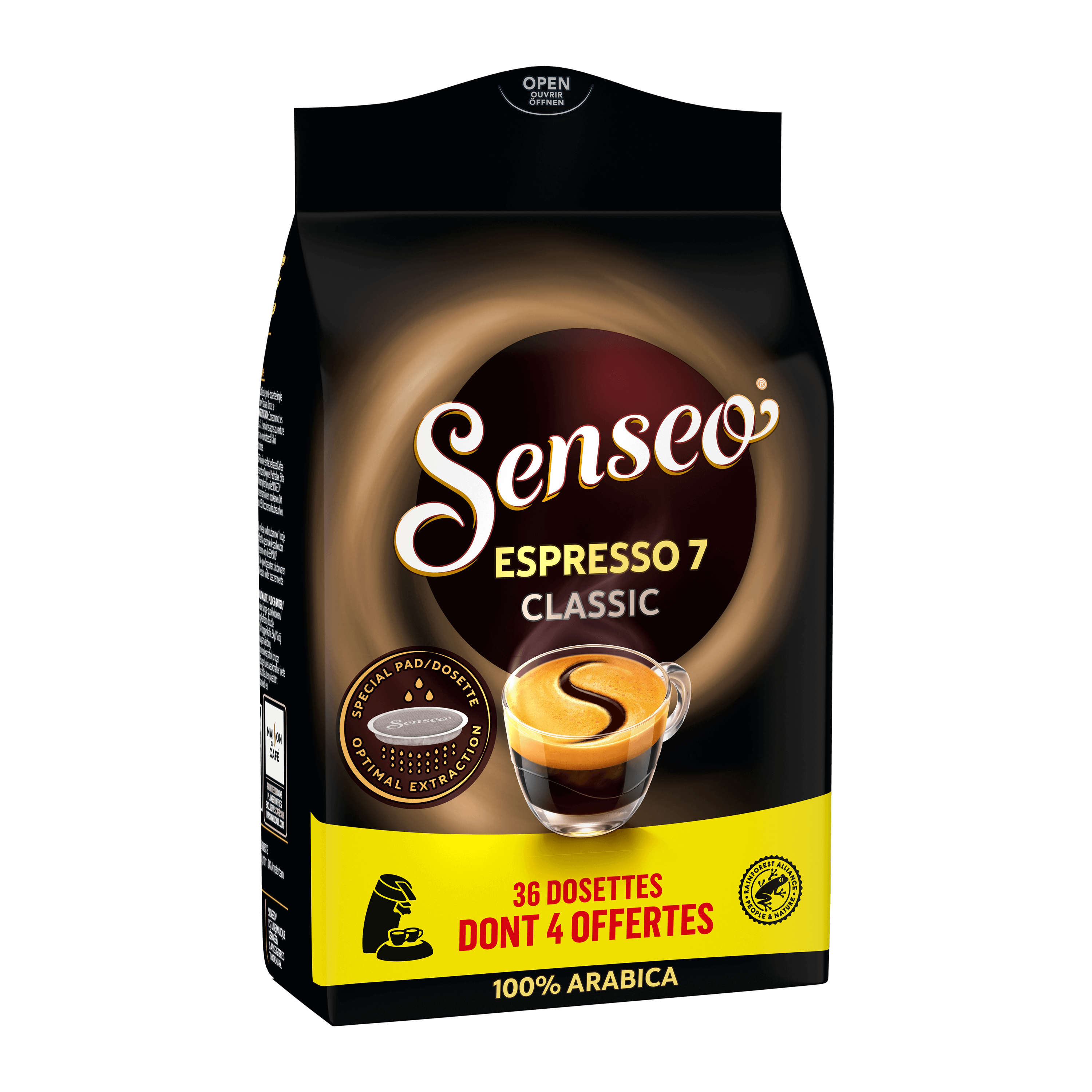 Dosette Senseo Espresso Classic 100% Arabica - 36 dosettes compostables